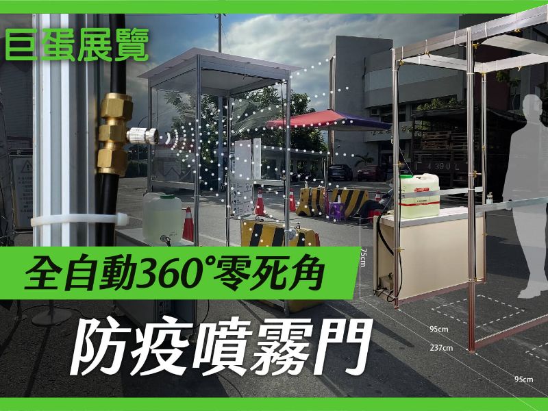 巨蛋展覽｜防疫噴霧門 全自動360零死角 全款式消毒門熱賣中！