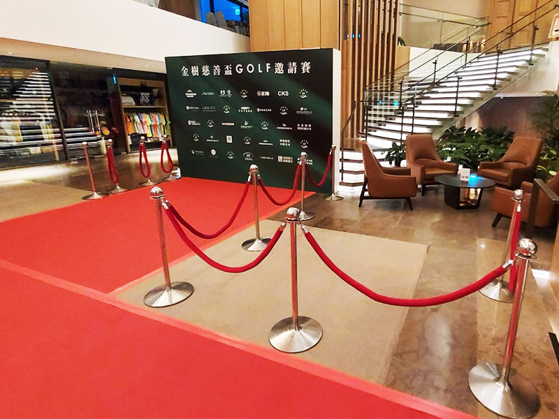 不銹鋼圍欄(銀/金柱) 
